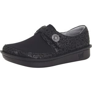 Alegria Brenna Aristoclass Neoprene Leather Slip On Casual Comfort Clog Black 9